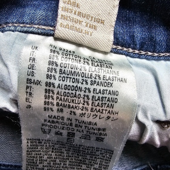 Diesel Grupee Jeans Womens 31x32 Blue Super Slim Skinny Low Waist Denim‎ - Picture 9 of 15